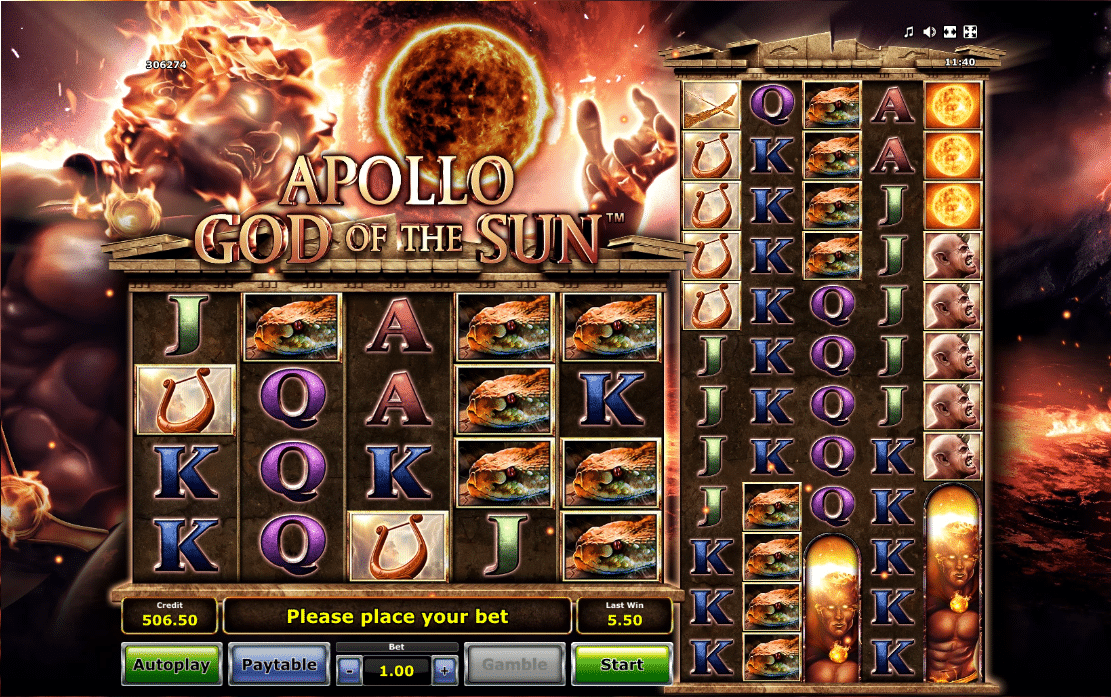 Apollo God of the Sun par Leander Games