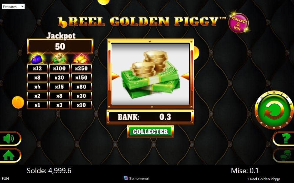 1 Reel Golden Piggy symboles
