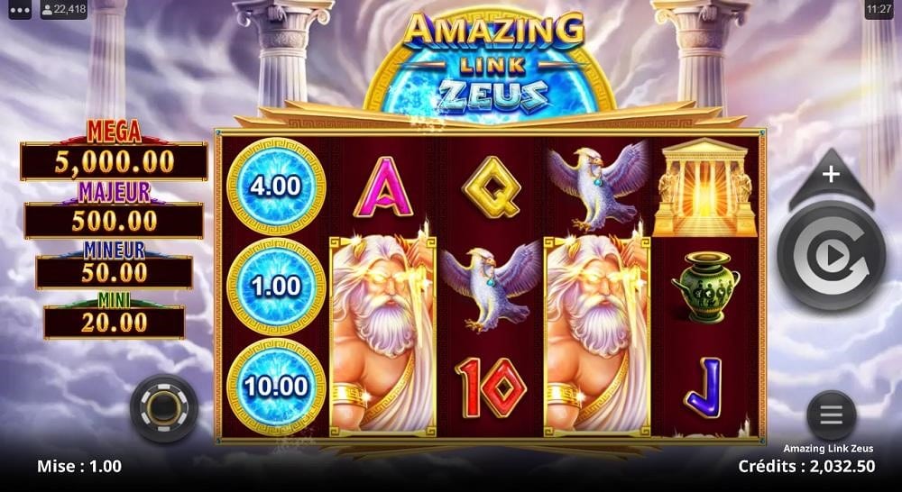 Amazing Link Zeus caracteristiques