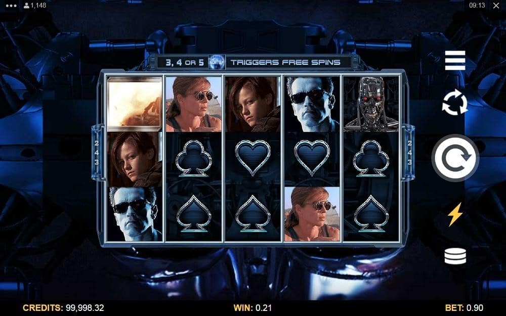 Terminator 2 Online Slot symboles