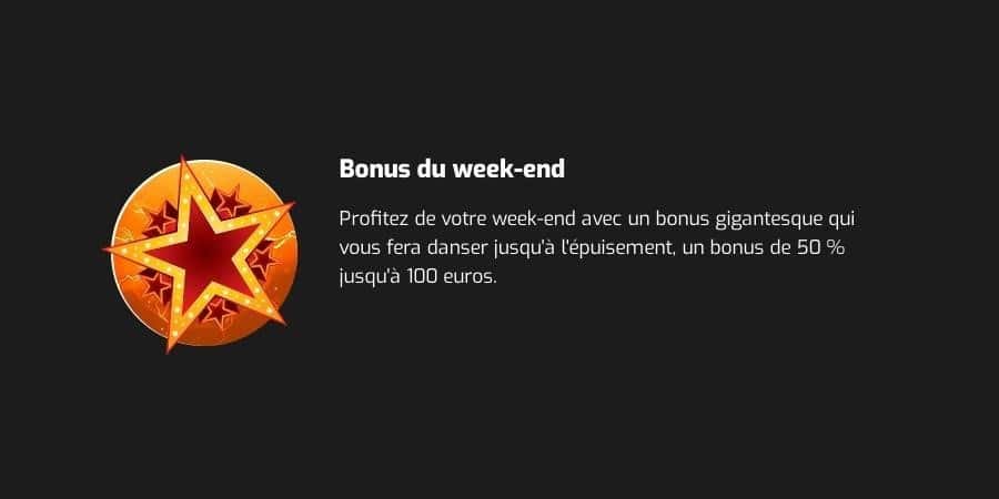 Bonus week-end 50 %
