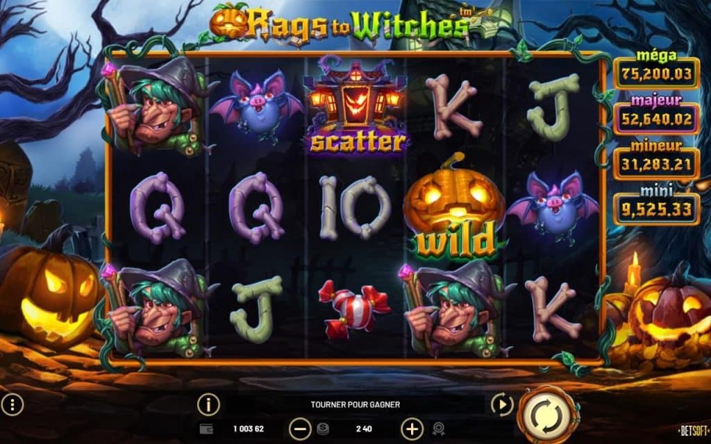 avis sur Rags to Witches Betsoft